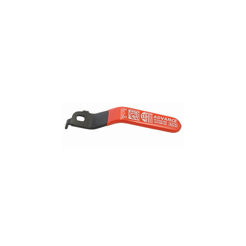 Advance red flat handle, anti-corrosion plated steel