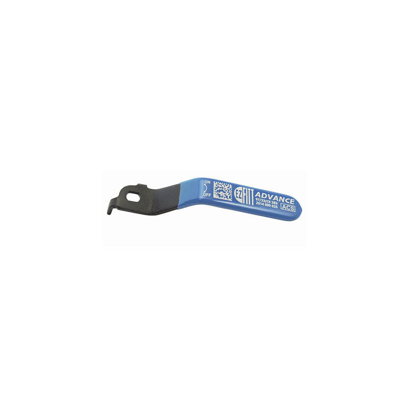 Advance blue flat handle, anti-corrosion plated steel