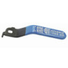 Advance blue flat handle, anti-corrosion plated steel