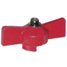 Aluminium red butterfly handle (for Advance valve ≤ 2014)