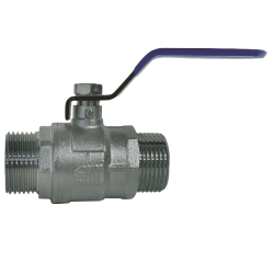 Male/Male ball valve, blue...