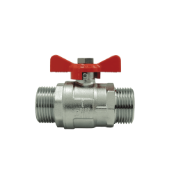 Male/Male ball valve, red...