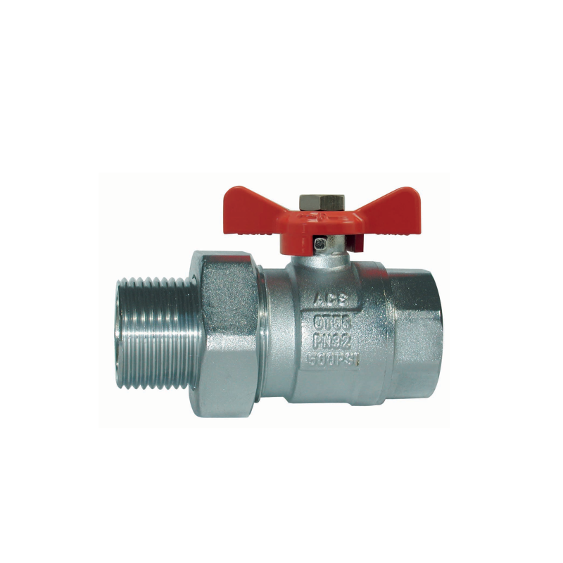 Straight union ball valve for manifold, Male/Female