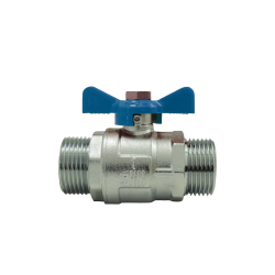 Male/Male ball valve, blue...