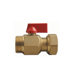 Ball valve with swivel nut...