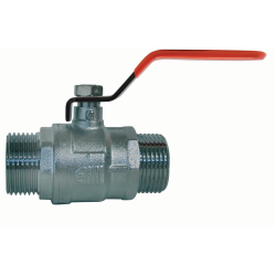 Male/Male ball valve, red...