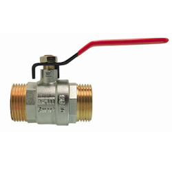 Male/Male ball valve, red...