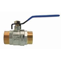 Male/Male ball valve, blue...