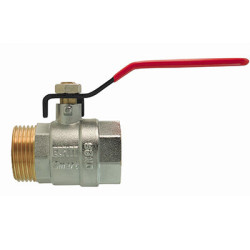 Male/Female ball valve, red...