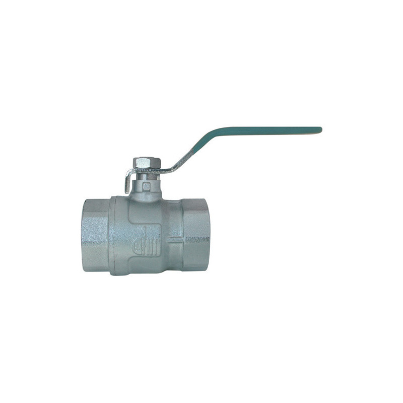 Female/Female ball valve, stainless steel handle