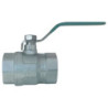 Female/Female ball valve, stainless steel handle