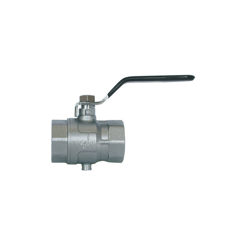 Ball valve with pressure relief hole, Female/Female