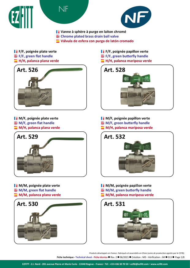 Fiche technique - NF - RTS...