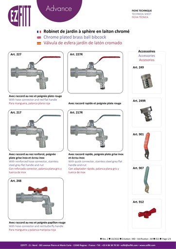 Fiche technique - Advance -...